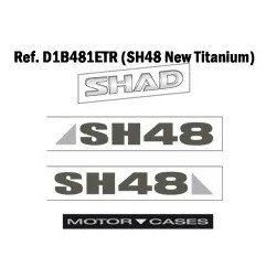 PEGATINAS SHAD para SH48 GRIS OSCURO