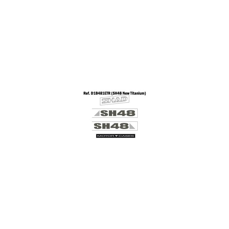 PEGATINAS SHAD para SH48 GRIS OSCURO