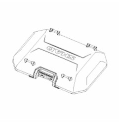 TAPA SHAD ALUMINIO NEGRO para MALETA TR55