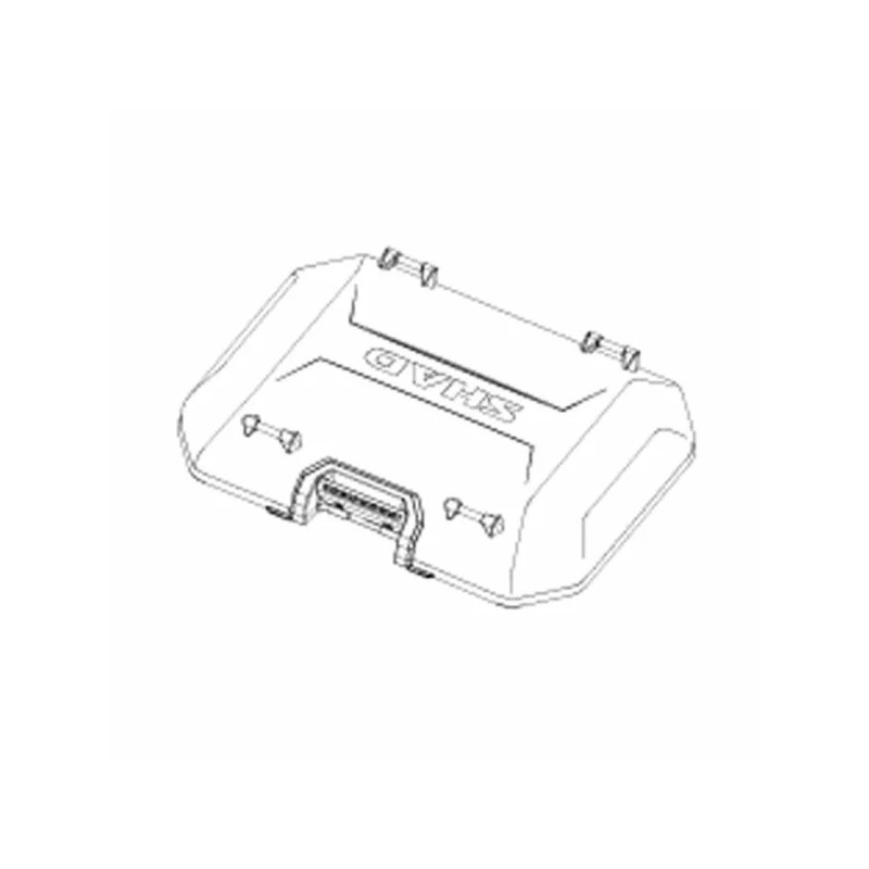 TAPA SHAD ALUMINIO NEGRO para MALETA TR55