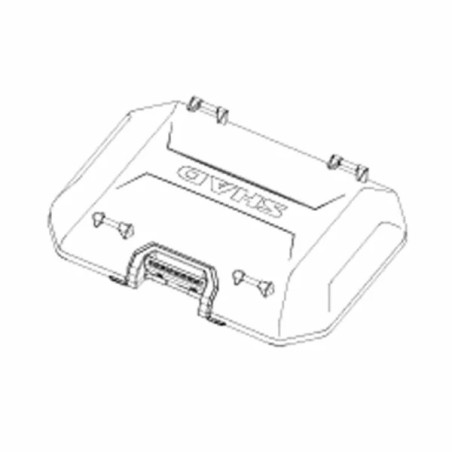 TAPA SHAD ALUMINIO NEGRO para MALETA TR55