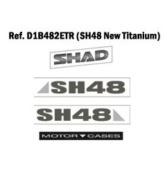 PEGATINAS SHAD para SH48 GRIS TITANIO