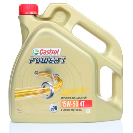 LATA CASTROL POWER 1 4T 15W-50 4X4L