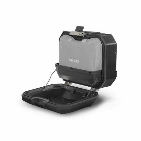 MALETA LATERAL SHAD TERRA IZQDA ALUMINIO NEGRO 36L