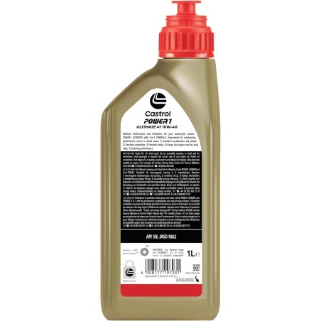 BOTELLA CASTROL POWER 1 ULTIMATE  4T 10W60 12X1L
