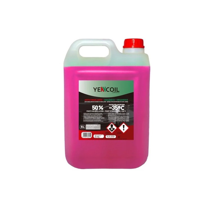 LATA YENCOIL ANTICONGELANTE ORGAN. 50% 5L ROSA -VW774D (G12)