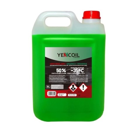 LATA YENCOIL ANTICONGELANTE ORGAN. 50% 5L VERDE
