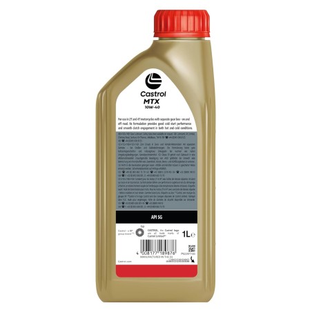 BOTELLA CASTROL MTX 10W40 1L (151AD4)