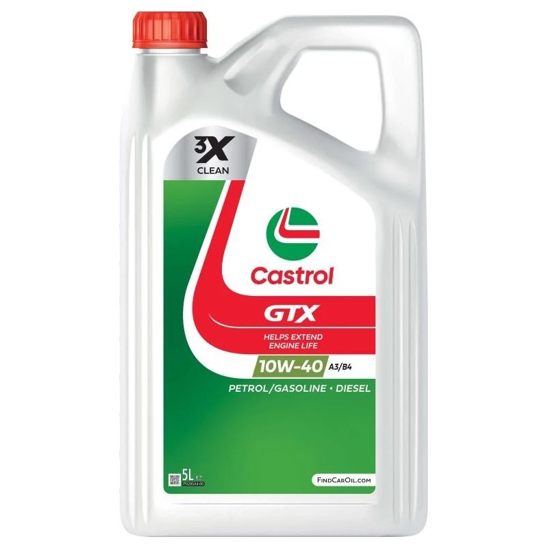 LATA CASTROL GTX 10W40 A3/B4 4X5L 4A (15F090)