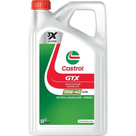 LATA CASTROL GTX 10W40 A3/B4 4X5L 4A (15F090)