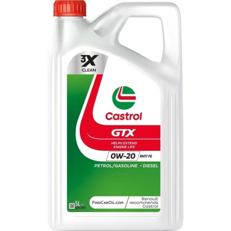 LATA CASTROL GTX 0W20 RN17 FE 5L