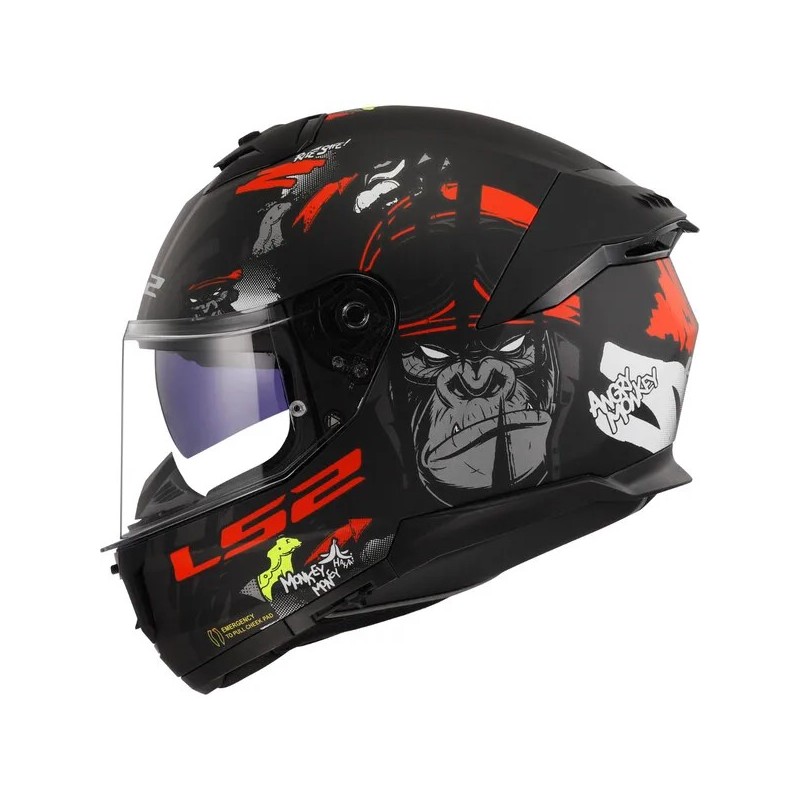 CASCO LS2 FF808 STREAM II ANGRY MONKEY CASCO LS2 FF808 STREAM II ANGRY MONKEY